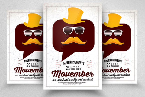 10 Movember Flyer Bundle Vol:01 in Flyer Templates - product preview 8