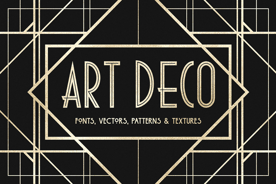 Art Deco Badges Creative Logo Templates Creative Market