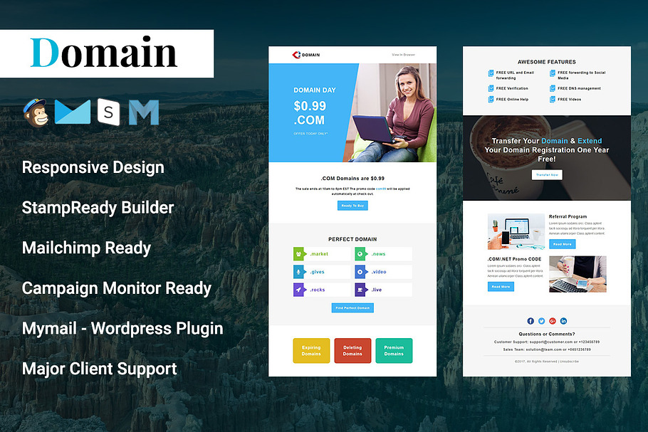 Domain - Responsive Email Template