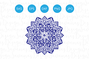 Flower Mandala SVG Cut Files and PNG