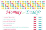 Mommy or Daddy? Baby Shower Games