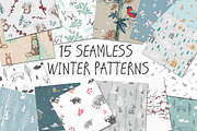 15 Seamless Winter Patterns!
