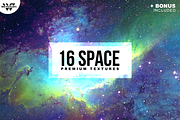 16 SPACE GALAXY Textures + BONUS