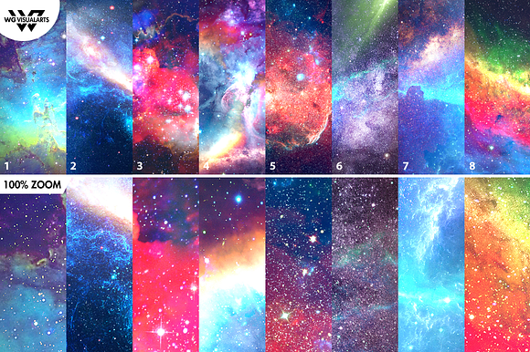 16 SPACE GALAXY Textures + BONUS in Textures - product preview 5