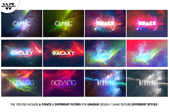 16 SPACE GALAXY Textures + BONUS in Textures - product preview 8