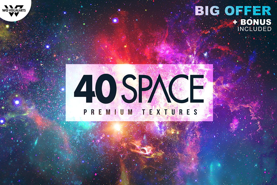 40 SPACE GALAXY Textures + BONUS in Textures - product preview 8