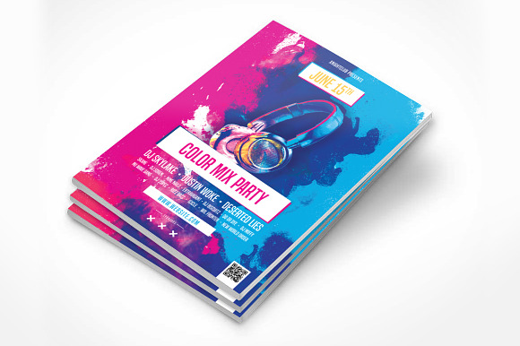 Colorful Party Flyer in Flyer Templates - product preview 1