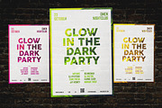"Glow In The Dark" Party Flyer
