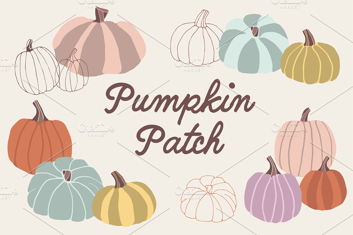 Pumpkin Patch - 13 png images in Illustrations - product preview 8