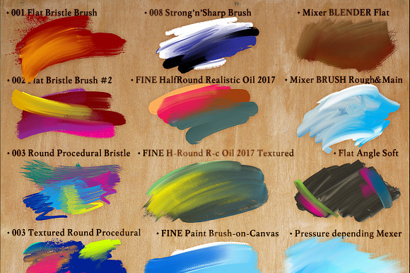 The Perfect Oils. 24 Mixer Brushes in Photoshop Brushes - product preview 2
