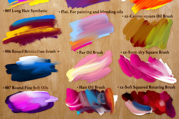 The Perfect Oils. 24 Mixer Brushes in Photoshop Brushes - product preview 3