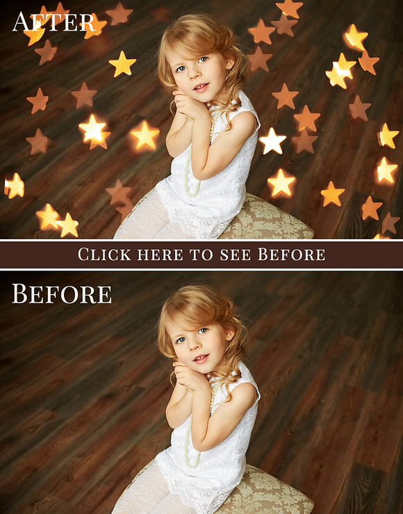Gold Stars Bokeh Photo Overlays in Photoshop Layer Styles - product preview 3