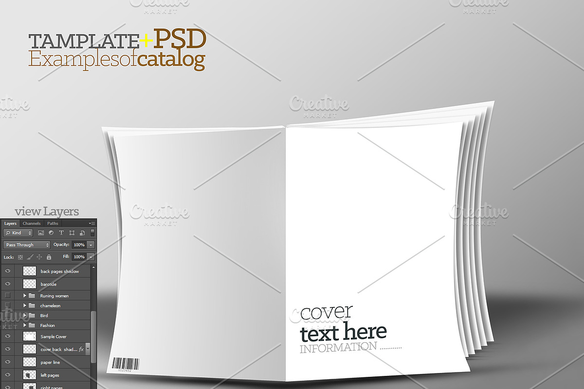 3D Template catalog+PSD in Magazine Templates - product preview 8