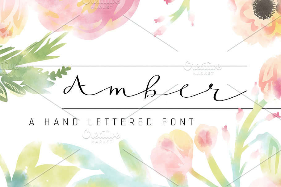 Amber in Script Fonts - product preview 8
