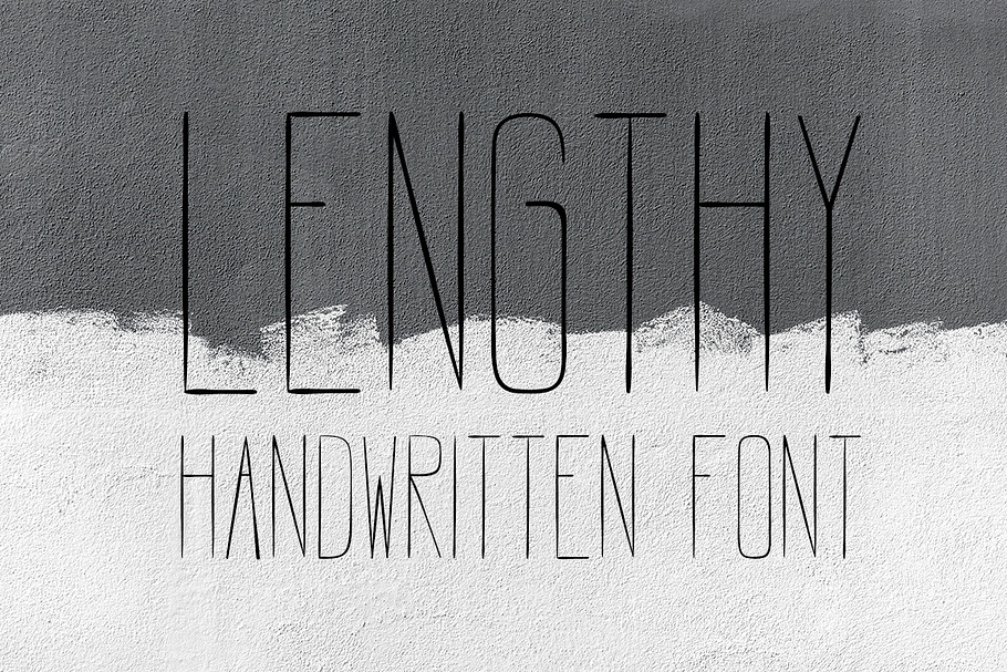 LENGTHY | All Caps Brush Font in Display Fonts - product preview 8