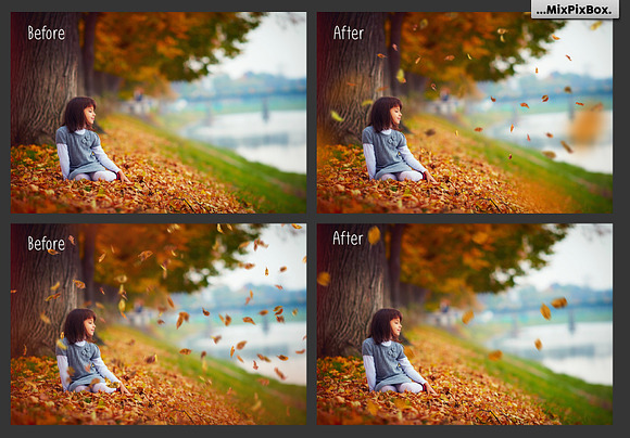 Autumn Leaves Overlays in Photoshop Layer Styles - product preview 1