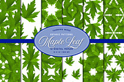Maple Leaf Patterns - Digital Paper