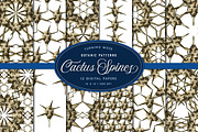 Cactus Spine Patterns -Digital Paper