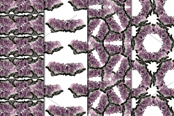 Amethyst Patterns - Gemstone Paper in Patterns - product preview 1