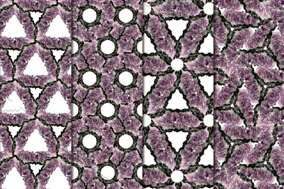 Amethyst Patterns - Gemstone Paper in Patterns - product preview 2