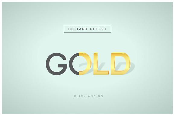 Instant Minimal Metal Effect for AI in Photoshop Layer Styles - product preview 3