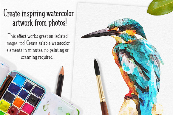 Watercolor Photo Effect - Salted in Photoshop Plugins - product preview 4