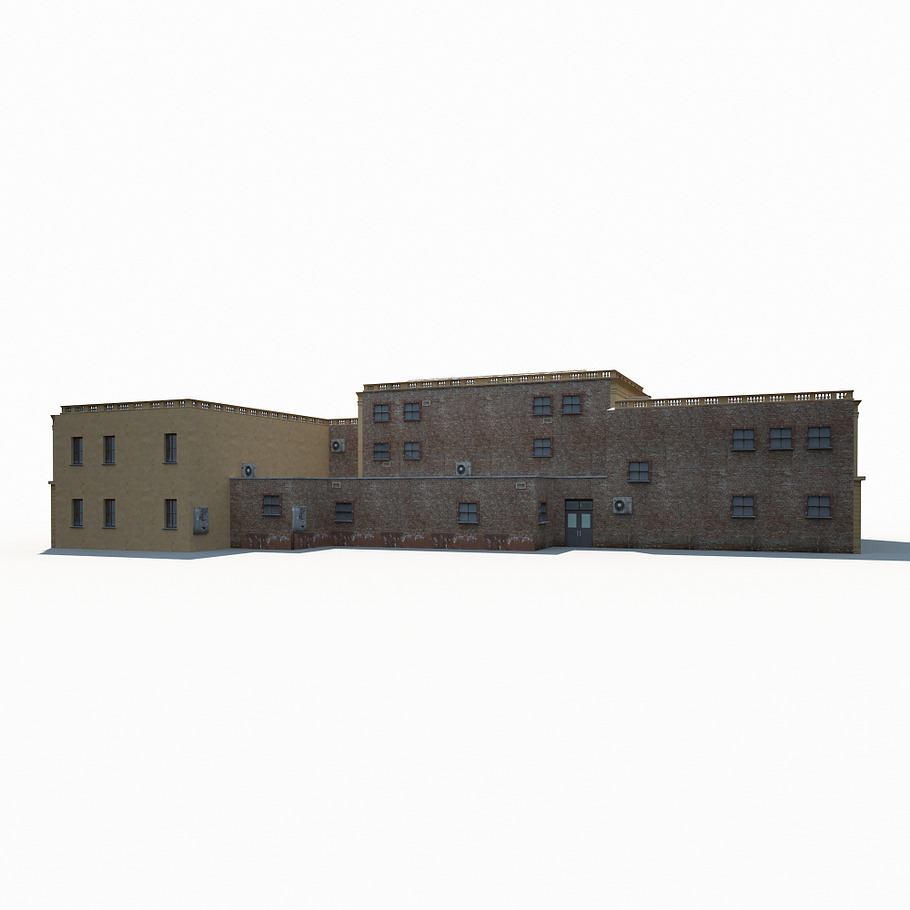 Public Building 167 Low Poly in 3D - product preview 3