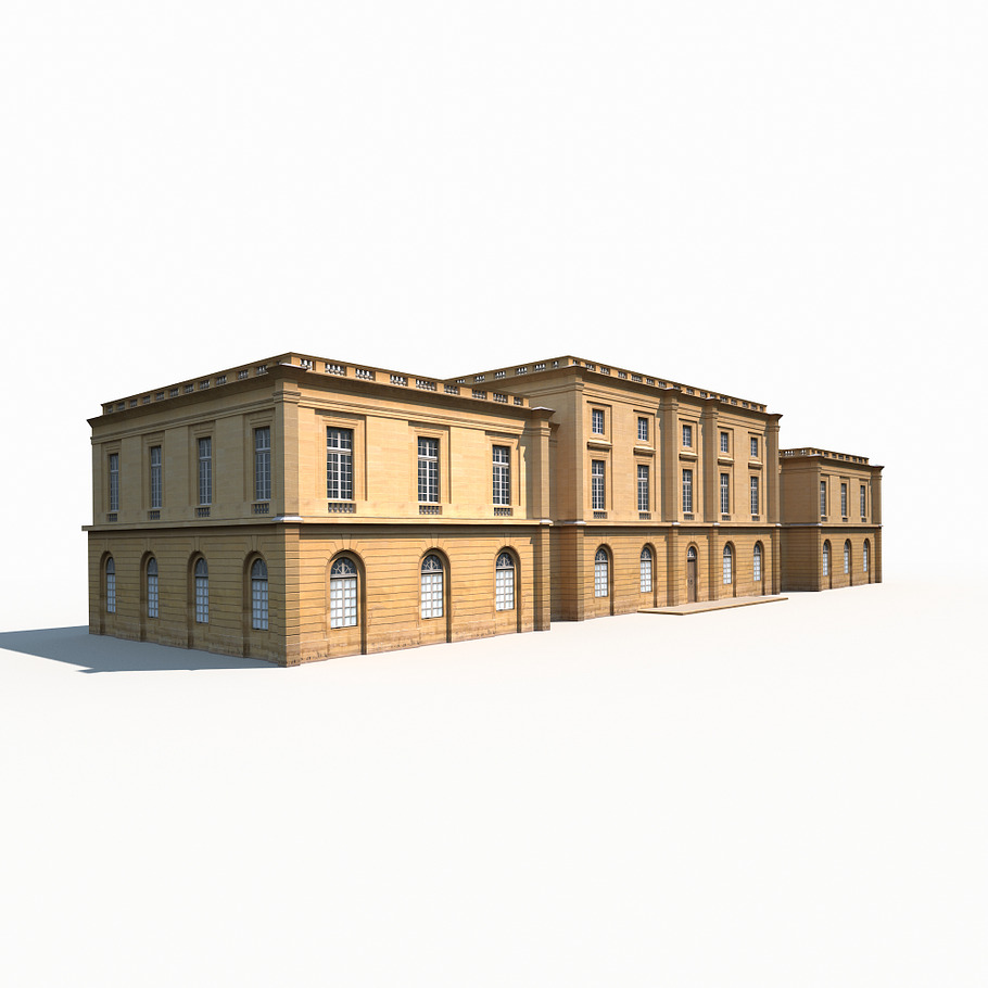 Public Building 167 Low Poly in 3D - product preview 4