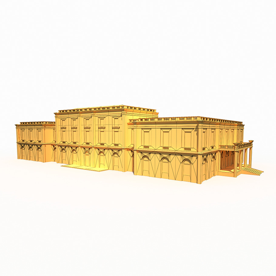 Public Building 167 Low Poly in 3D - product preview 5
