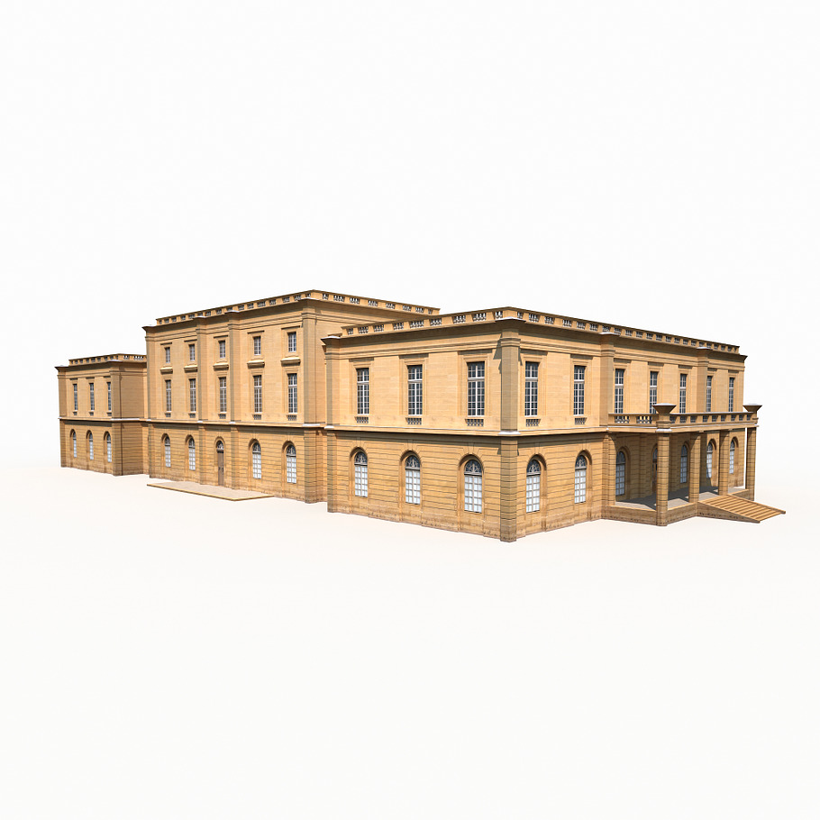 Public Building 167 Low Poly in 3D - product preview 6