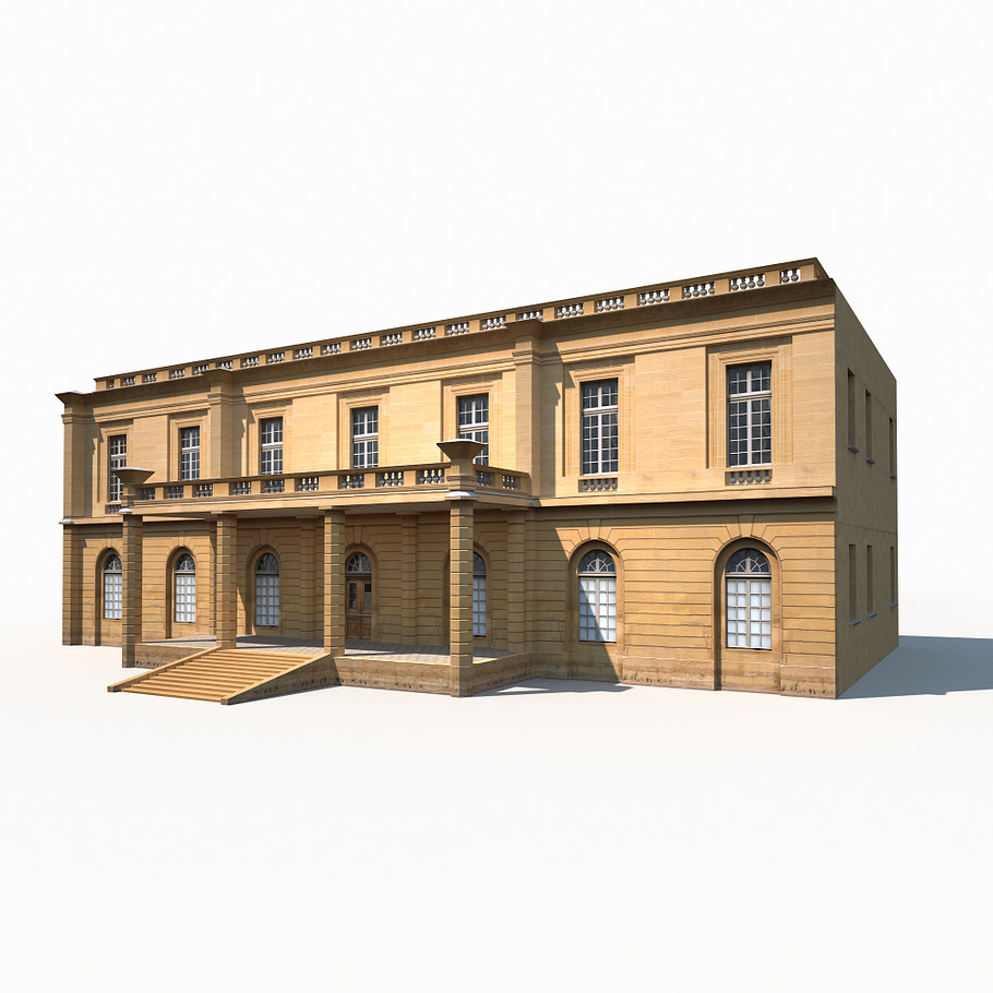 Public Building 167 Low Poly in 3D - product preview 9