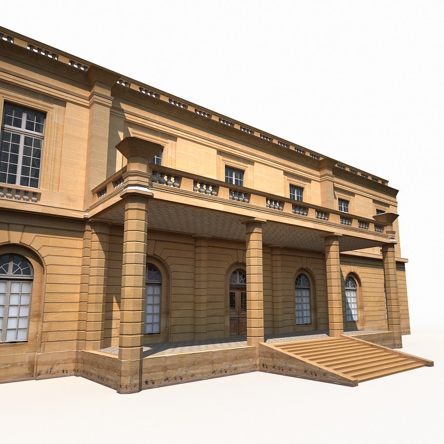 Public Building 167 Low Poly in 3D - product preview 13