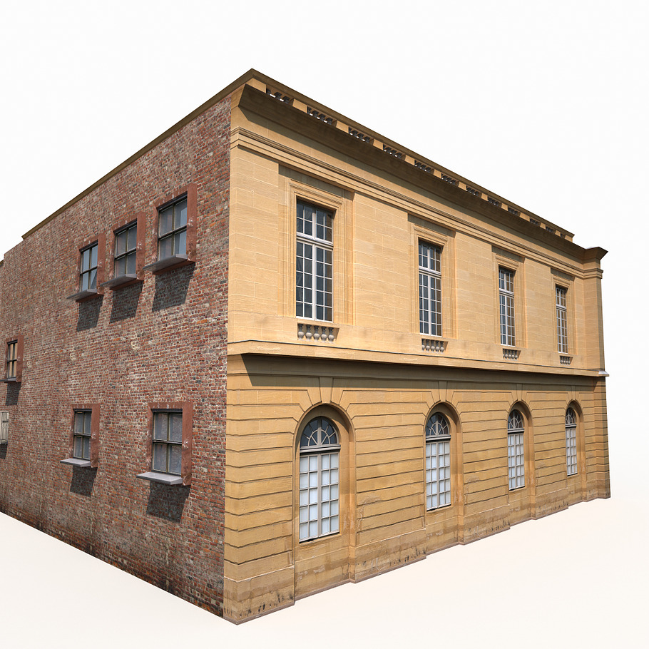 Public Building 167 Low Poly in 3D - product preview 15