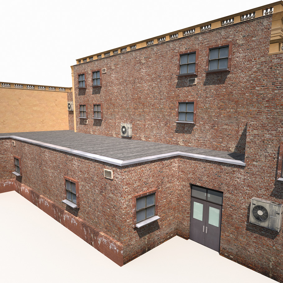 Public Building 167 Low Poly in 3D - product preview 16