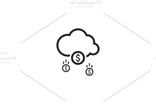 Make Money Icon. Business Concept. Flat Design.