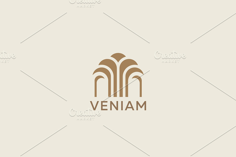 Construction tree business logo design. Premium real estate finance landscape sign. Pavilion, apartment, house, home vector logotype in Logo Templates - product preview 8