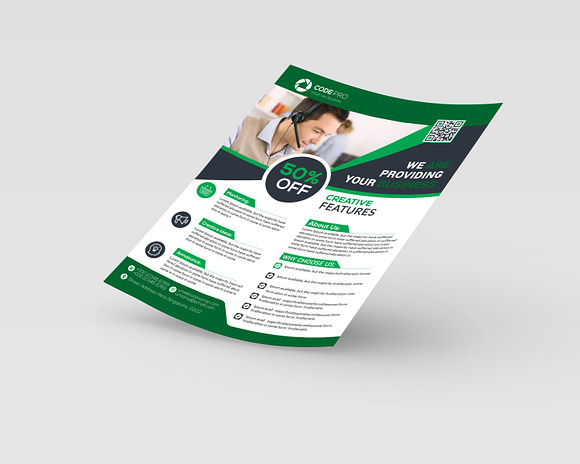 Corporate Business Flyer in Business Card Templates - product preview 1