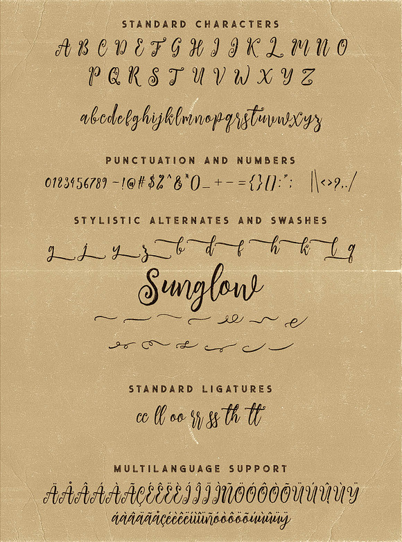 Sunglow Font Duo in Script Fonts - product preview 6