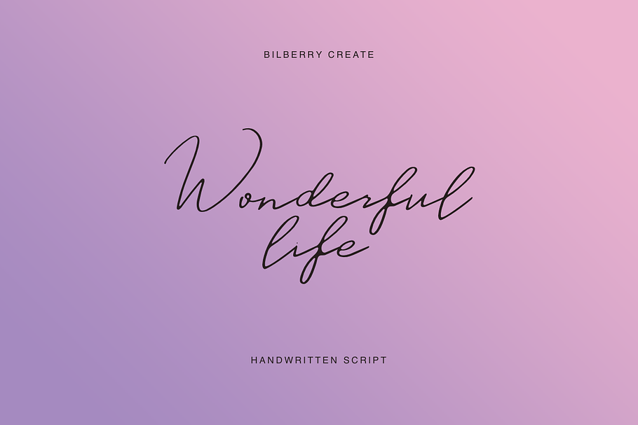 Wonderful life script in Script Fonts - product preview 8