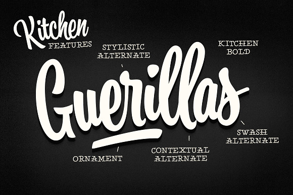 Kitchen intro offer -25% off in Script Fonts - product preview 2