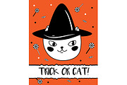 Cat Halloween card