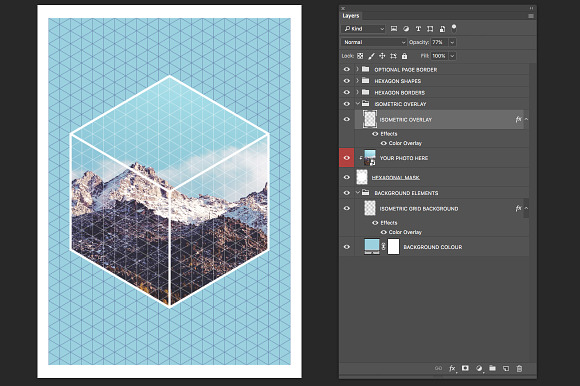 Isometric Grid Effects in Photoshop Layer Styles - product preview 1