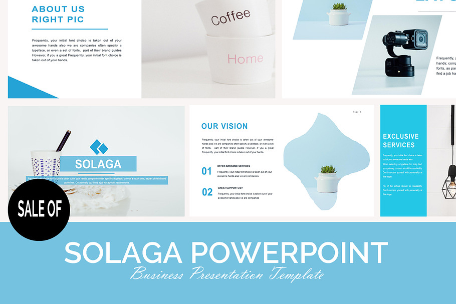 SOLAGA POWERPOINT - SALE OF in PowerPoint Templates - product preview 8