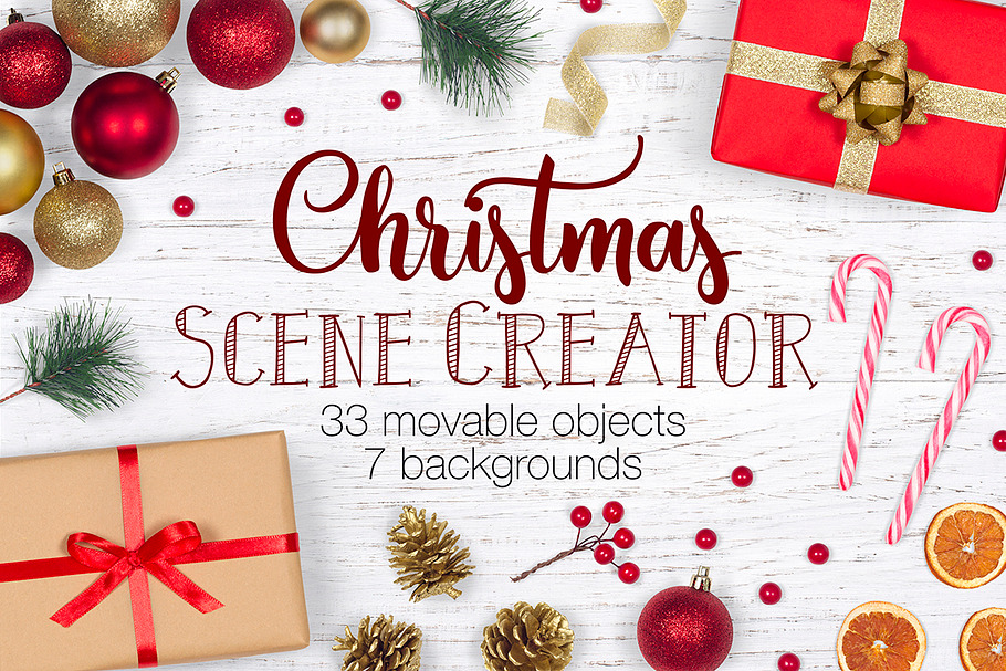 Christmas Scene Creator - Top View in Scene Creator Mockups - product preview 8
