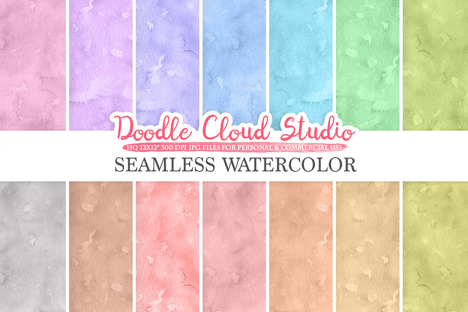 Seamless Watercolor textures