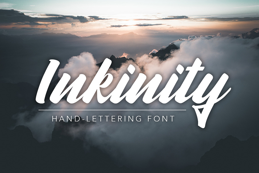 Inkinity | Hand-lettering Font in Script Fonts - product preview 8
