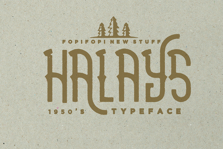 Halays Typeface (Bonus) in Display Fonts - product preview 8