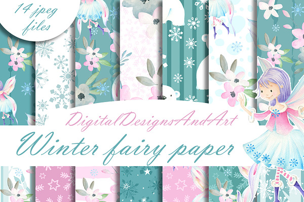 Winter fairy paper