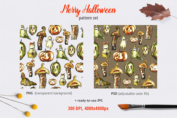 Merry Halloween - pattern set in Patterns - product preview 1
