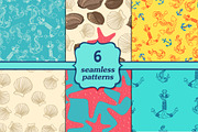Six seamless sea patterns